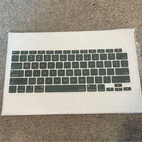 Macbook Air 13 Inch Green Silicone Keyboard Covers - SET OF 2 - Picture 5 of 6